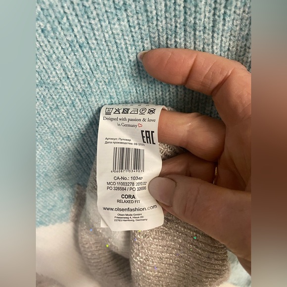 Olsen Germany multicolour sweater Size XL - Picture 3 of 7